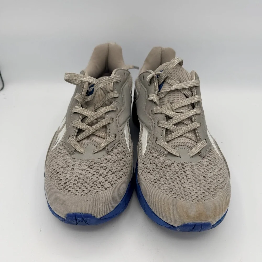 Reebok Vizome Athletic Tennis Sneaker Shoes Slip On Blue Gray Size Y5